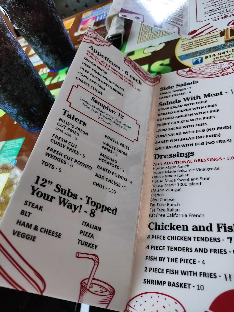 Billy's Family Restaurant Deep Fried Mushrooms