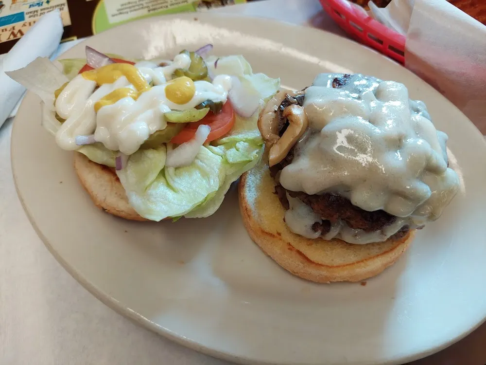 Mushroom Swiss Burger