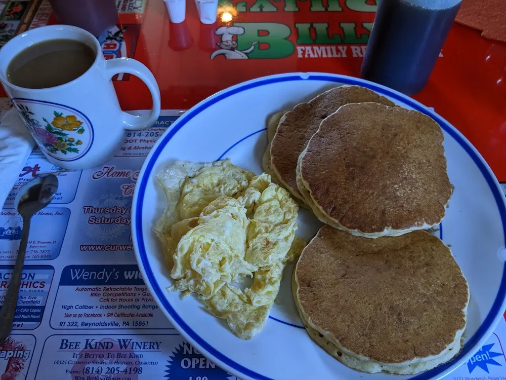 Silver Dollar Pancakes and Eggs
